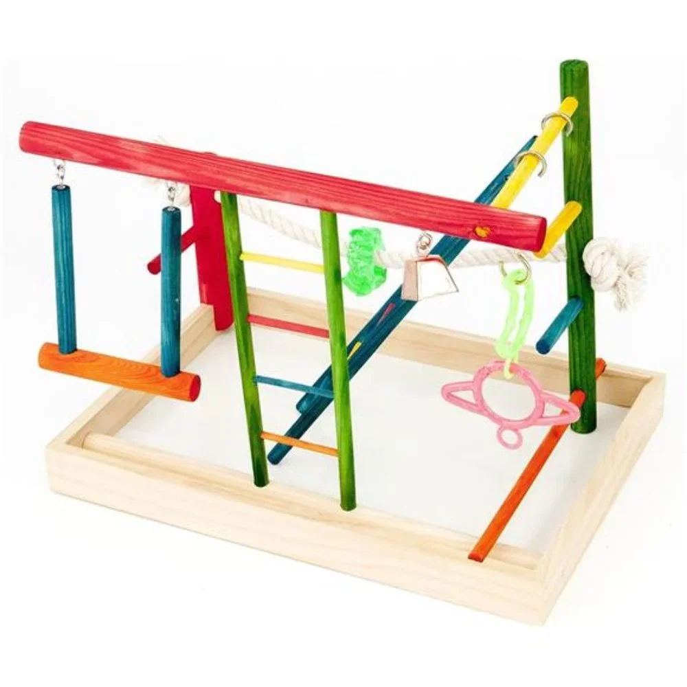 Bird Life Wooden Playpen – Perfect for Cockatiels and Conures – Large